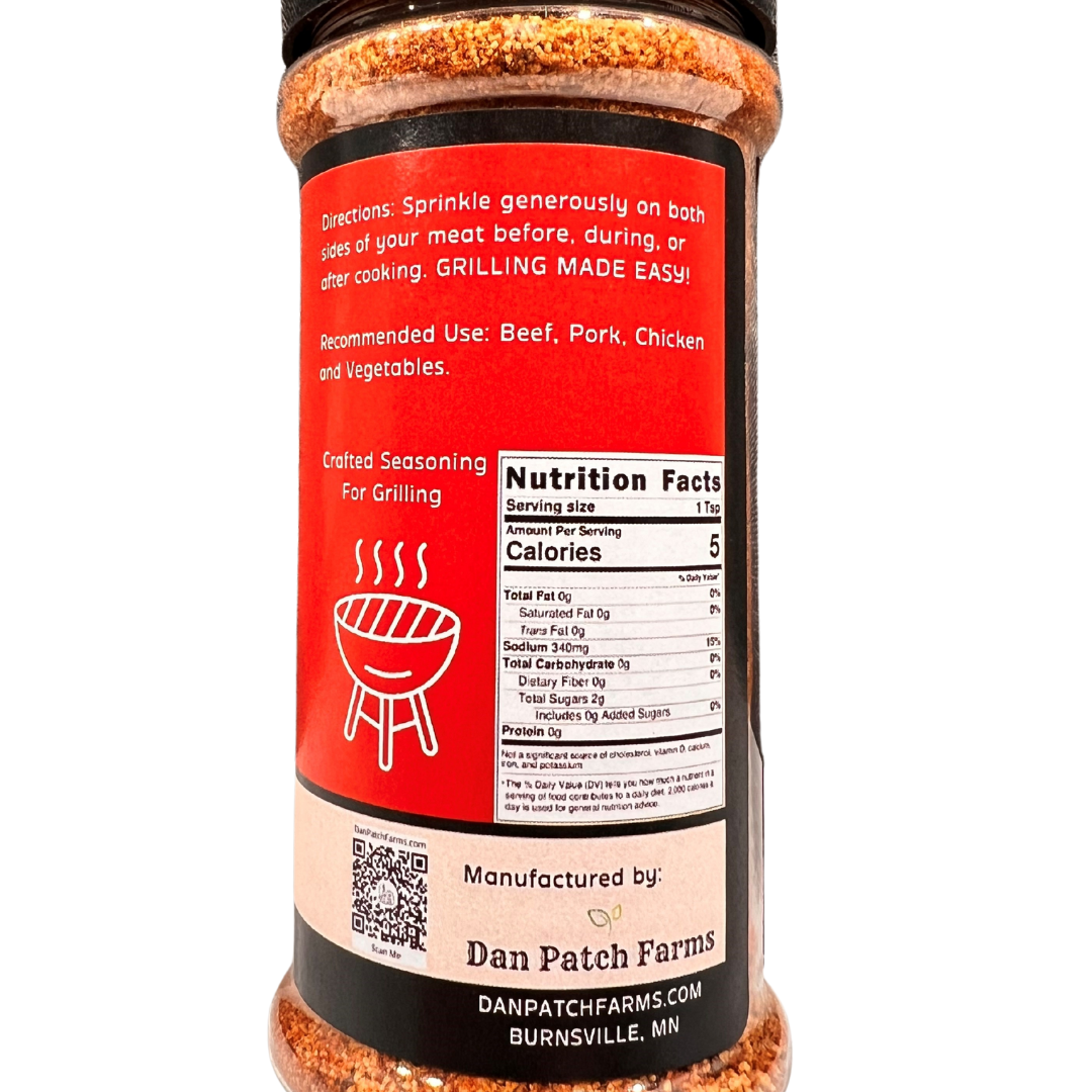 Uplift Seasoning American Barbecue, Grilling Elevated by Dan Patch Farms Premium Flavor Spice Blend, Large Shaker