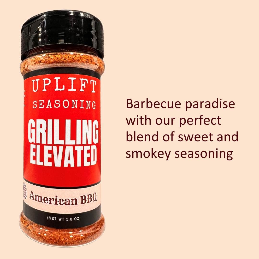 Uplift Seasoning American Barbecue, Grilling Elevated by Dan Patch Farms Premium Flavor Spice Blend, Large Shaker