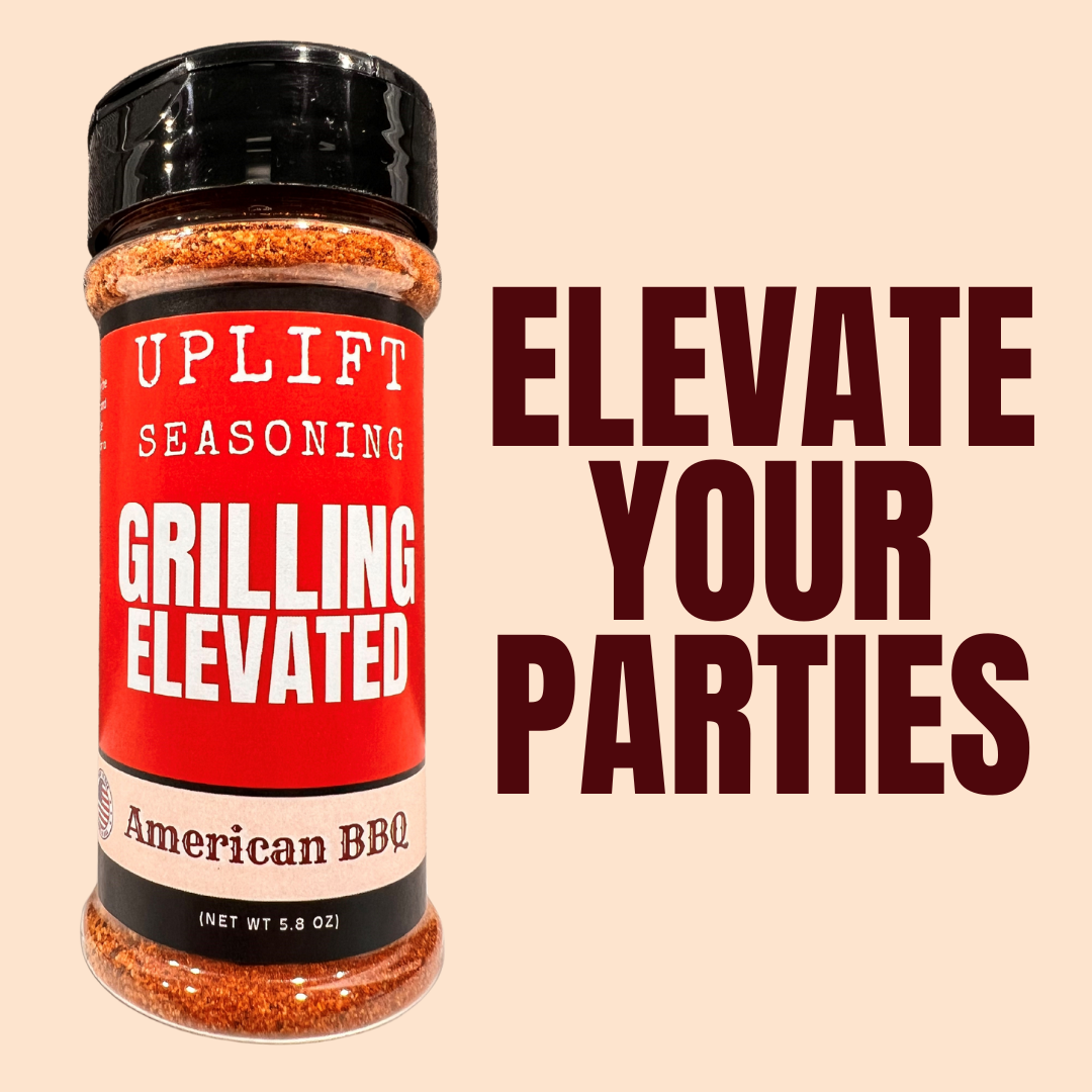 Uplift Seasoning American Barbecue, Grilling Elevated by Dan Patch Farms Premium Flavor Spice Blend, Large Shaker