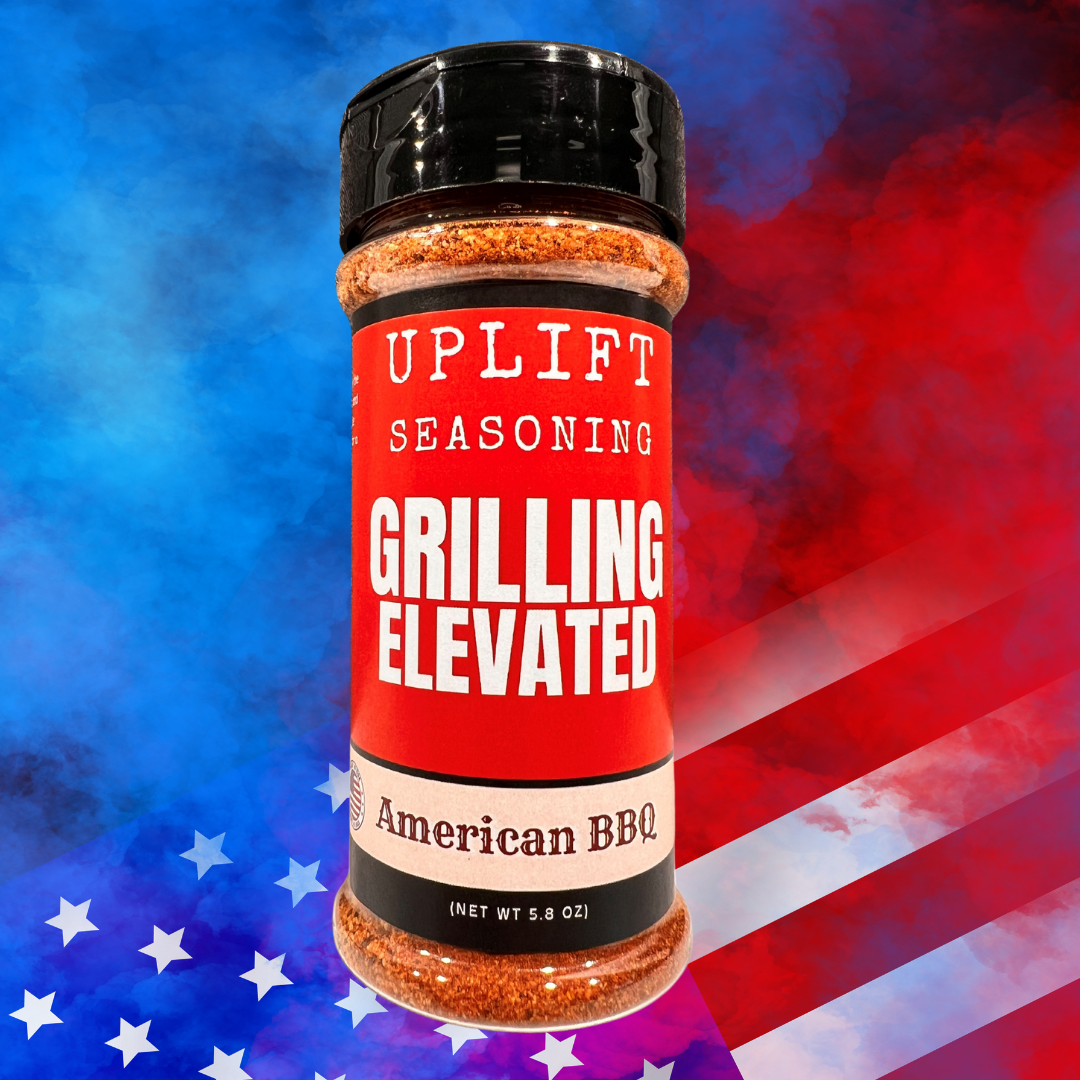 Uplift Seasoning American Barbecue, Grilling Elevated by Dan Patch Farms Premium Flavor Spice Blend, Large Shaker