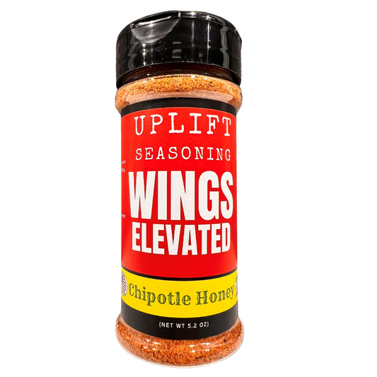 Uplift Seasoning Chipotle Honey, Wings Elevated by Dan Patch Farms Premium Flavor Spice Blend, Large Shaker