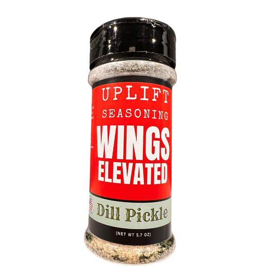 Uplift Seasoning Dill Pickle, Wings Elevated by Dan Patch Farms Premium Flavor Spice Blend, Large Shaker