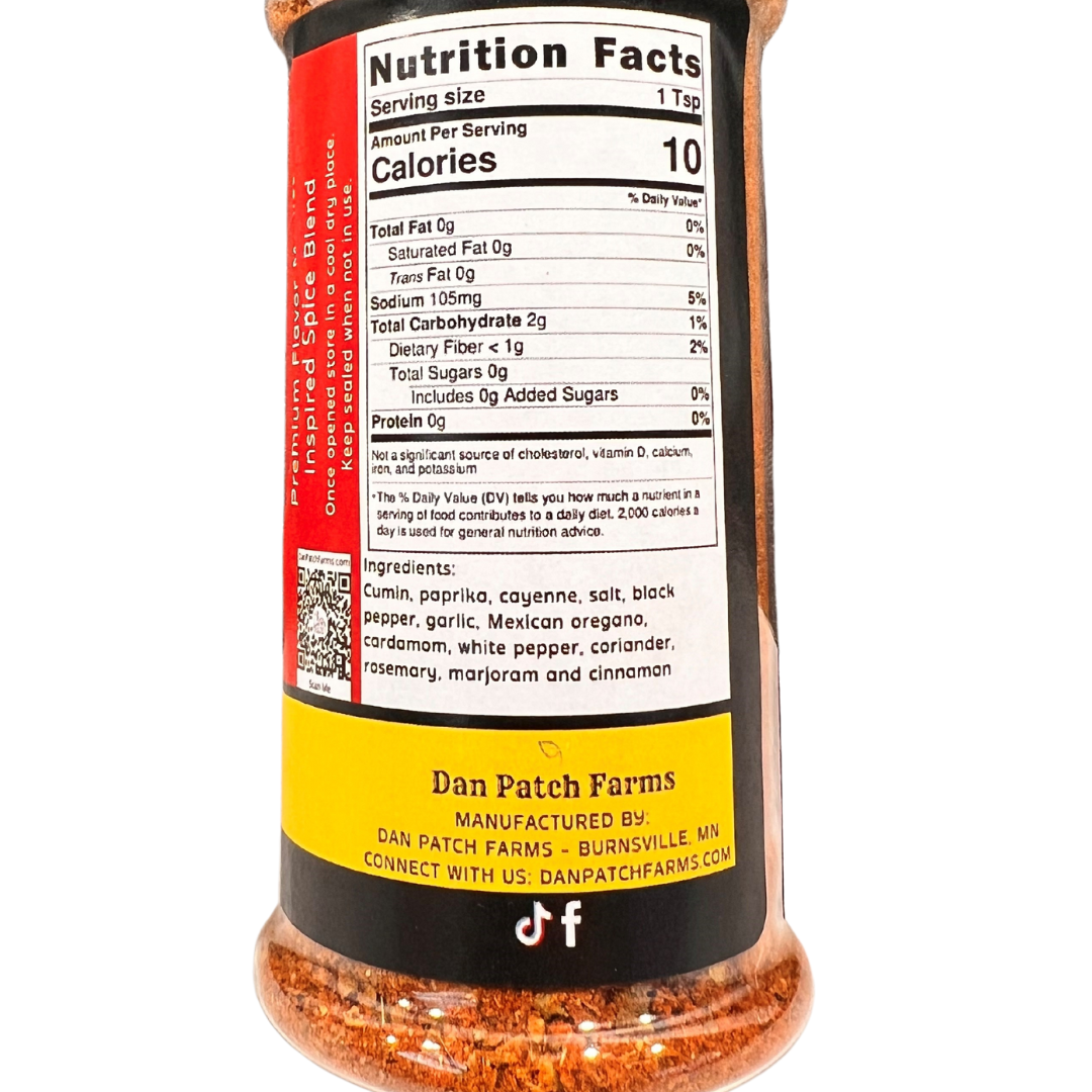 Uplift Seasoning Fajita, Premium Flavor Spice Blend by Dan Patch Farms Mexican Elevated