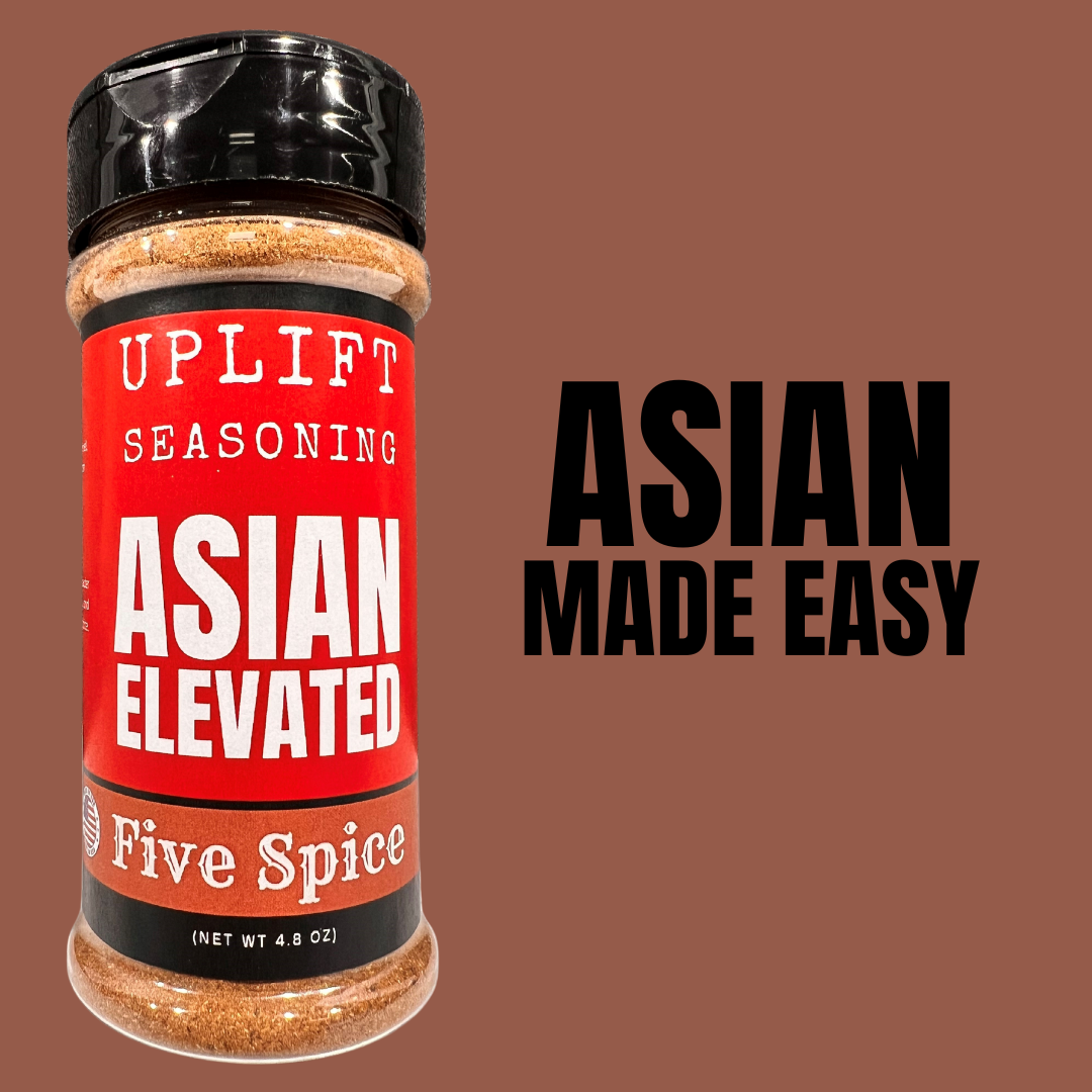 Uplift Seasoning Five Spice, Asian Elevated by Dan Patch Farms Premium Flavor Spice Blend, Large Shaker