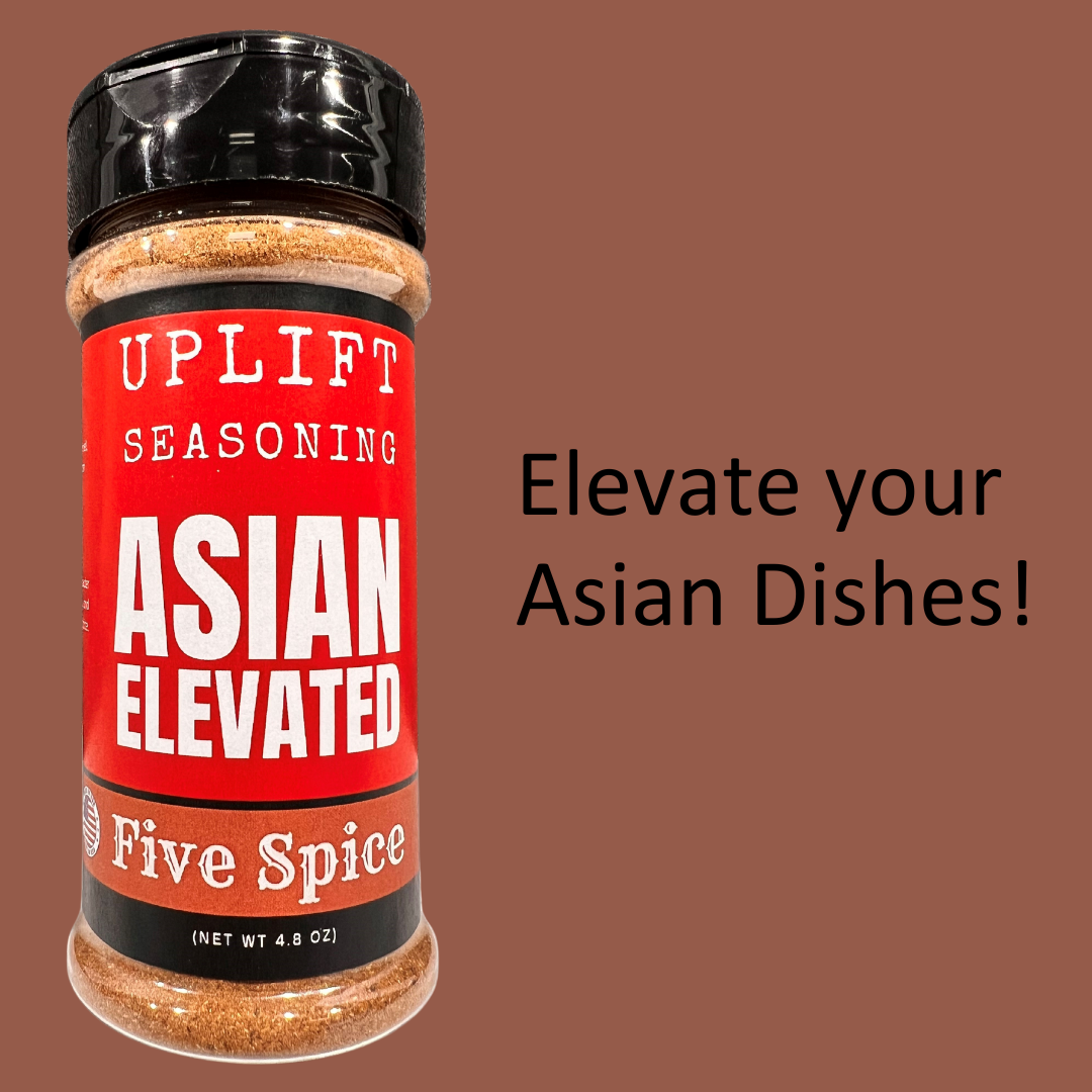 Uplift Seasoning Five Spice, Asian Elevated by Dan Patch Farms Premium Flavor Spice Blend, Large Shaker