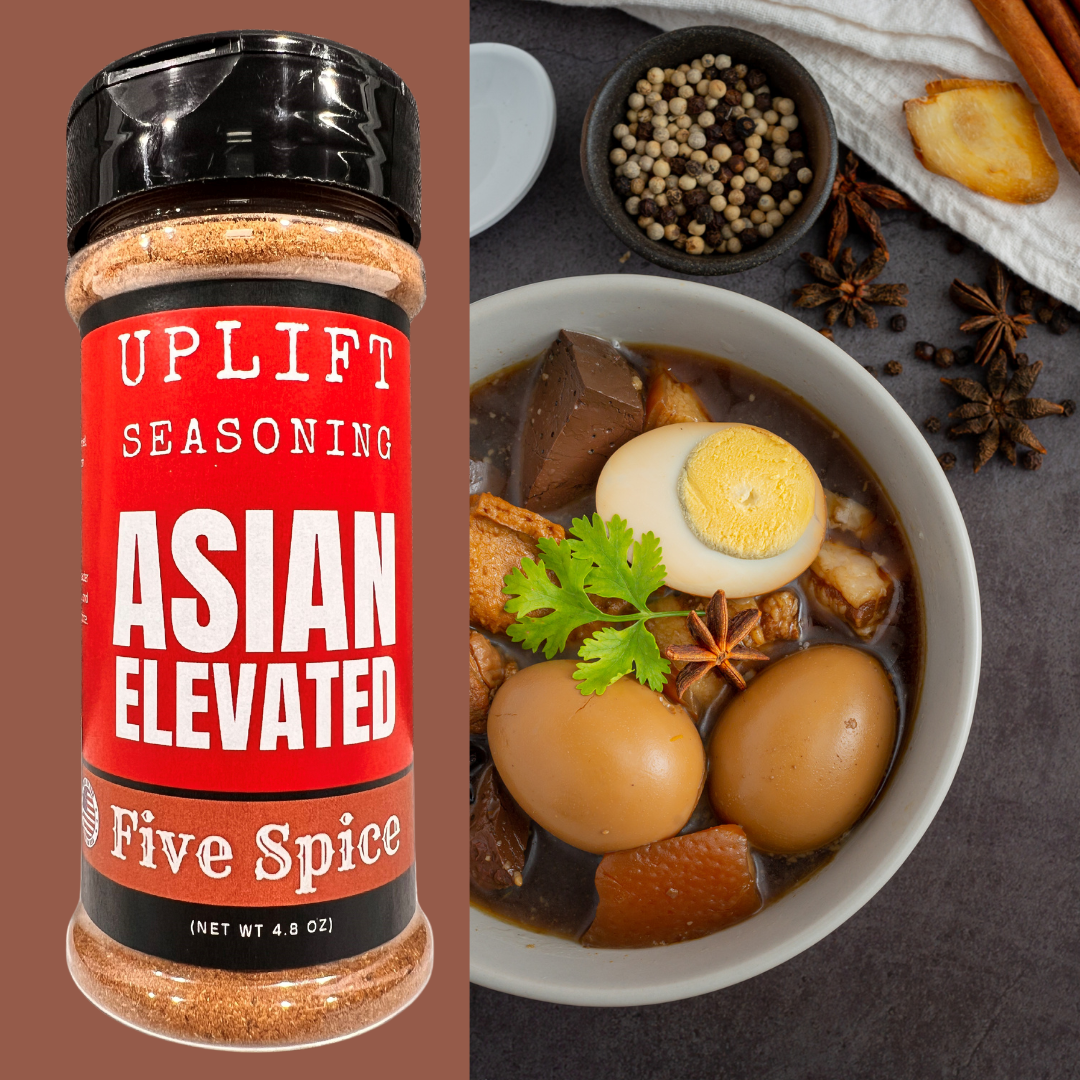 Uplift Seasoning Five Spice, Asian Elevated by Dan Patch Farms Premium Flavor Spice Blend, Large Shaker