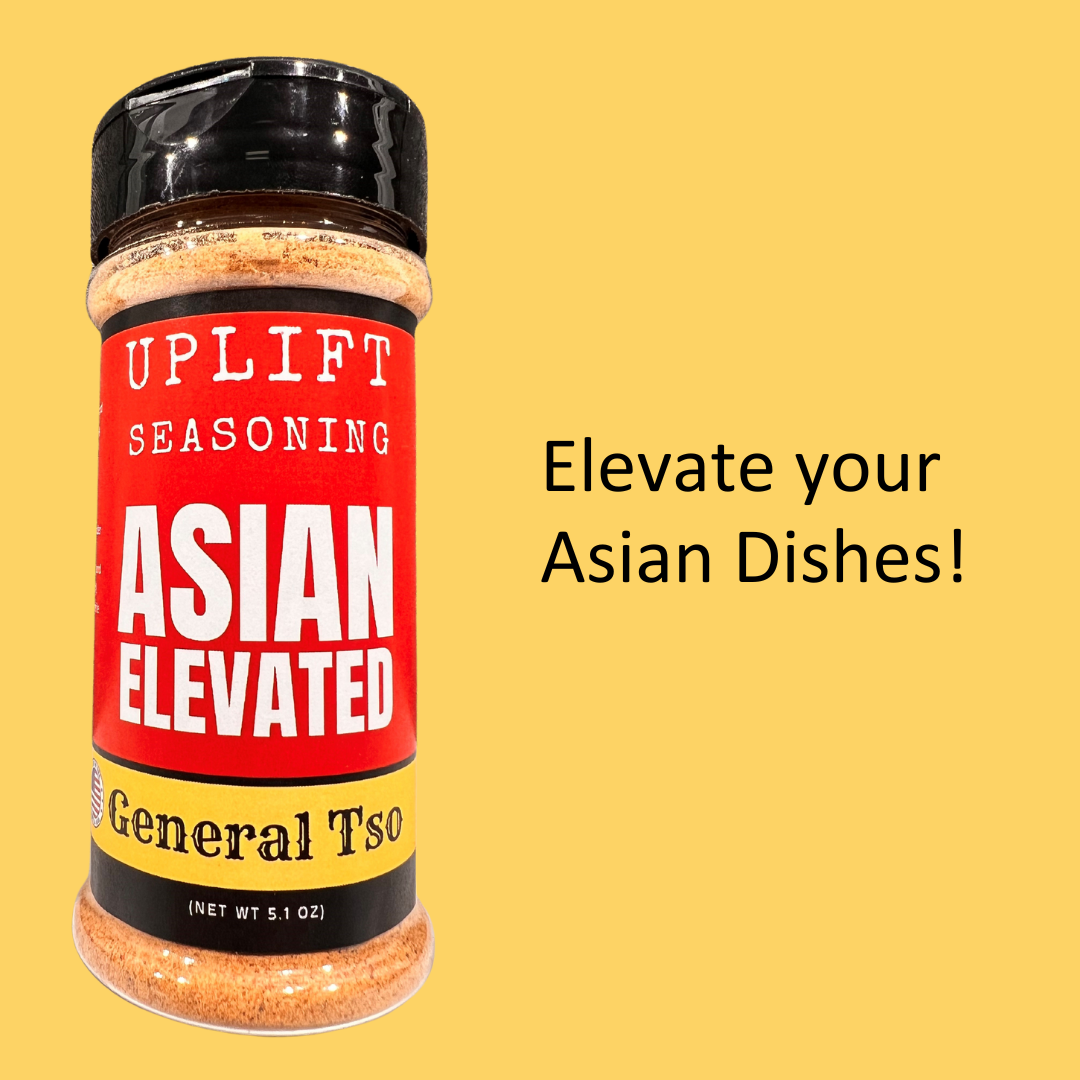 Uplift Seasoning General Tso, Asian Elevated by Dan Patch Farms Premium Flavor Spice Blend, Large Shaker