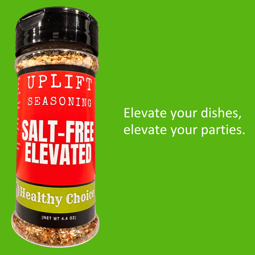 Uplift Seasoning Healthy Choice, Salt-Free Elevated by Dan Patch Farms Premium Flavor Spice Blend, Large Shaker