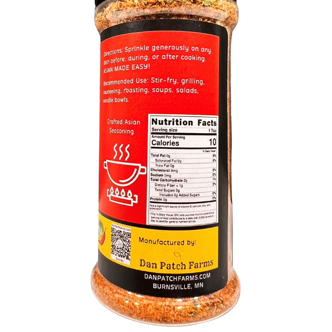 Uplift Seasoning Spicy Thai, Asian Elevated by Dan Patch Farms Premium Flavor Spice Blend, Large Shaker