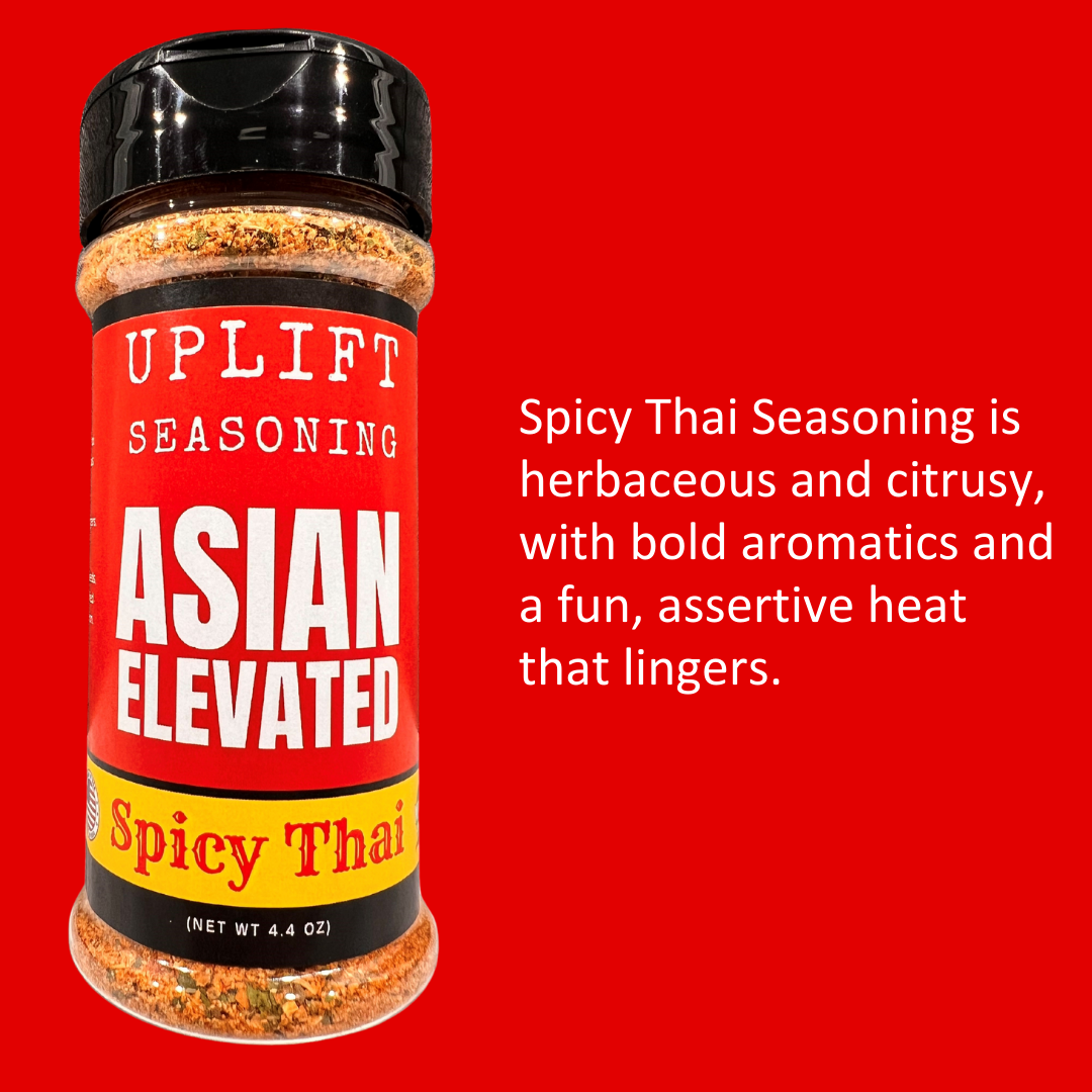 Uplift Seasoning Spicy Thai, Asian Elevated by Dan Patch Farms Premium Flavor Spice Blend, Large Shaker