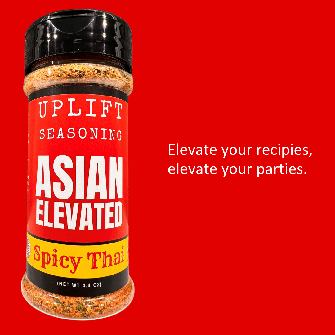 Uplift Seasoning Spicy Thai, Asian Elevated by Dan Patch Farms Premium Flavor Spice Blend, Large Shaker