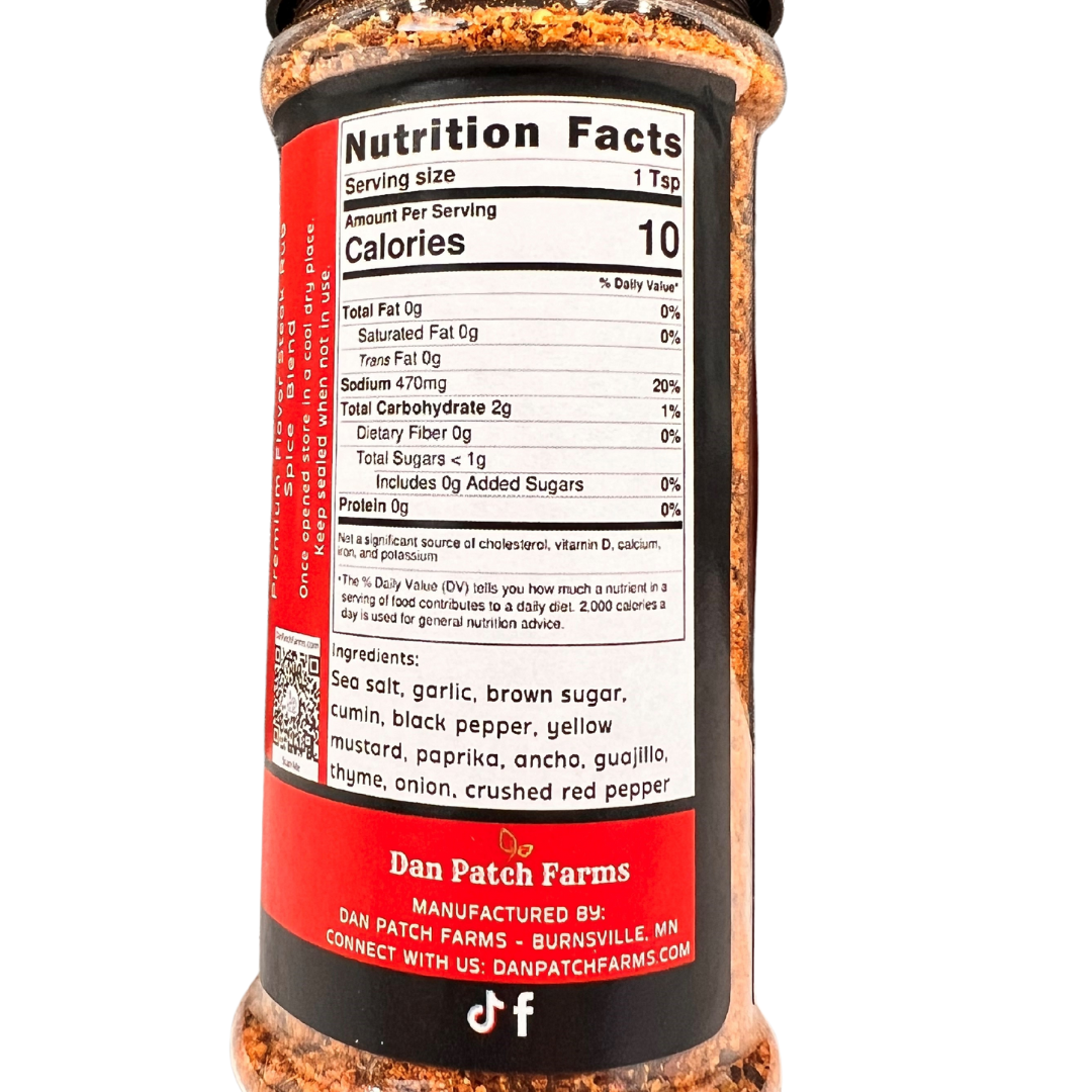 Uplift Seasoning Steak Rub, Premium Flavor Spice Blend by Dan Patch Farms Grilling, BBQ & Rubs Elevated