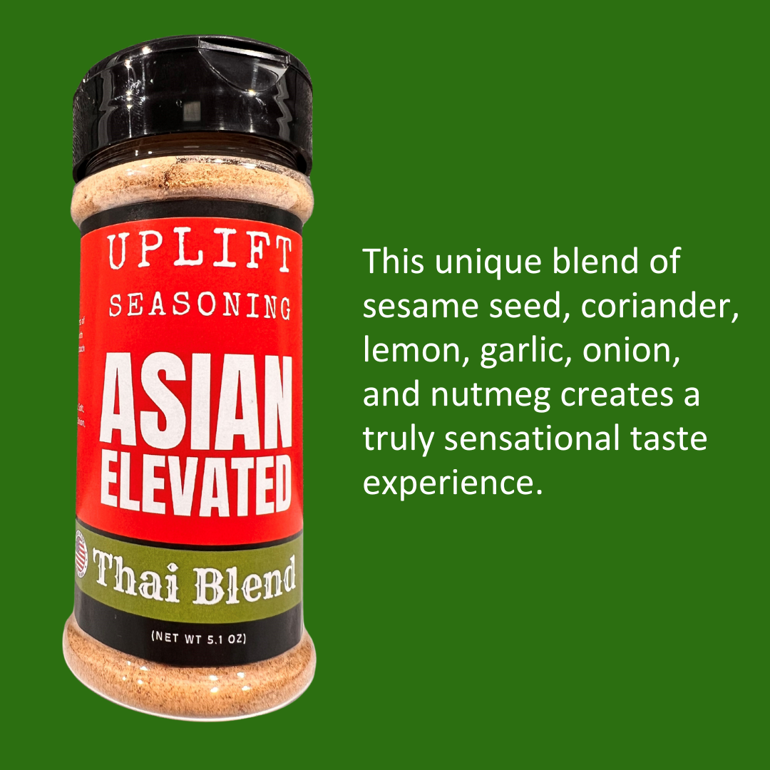 Uplift Seasoning Thai Blend, Asian Elevated by Dan Patch Farms Premium Flavor Spice Blend, Large Shaker