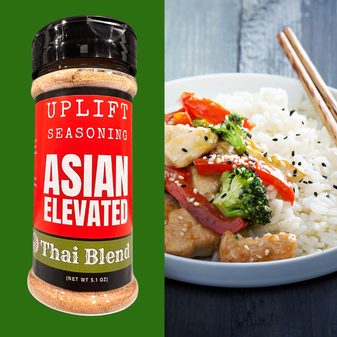 Uplift Seasoning Thai Blend, Asian Elevated by Dan Patch Farms Premium Flavor Spice Blend, Large Shaker