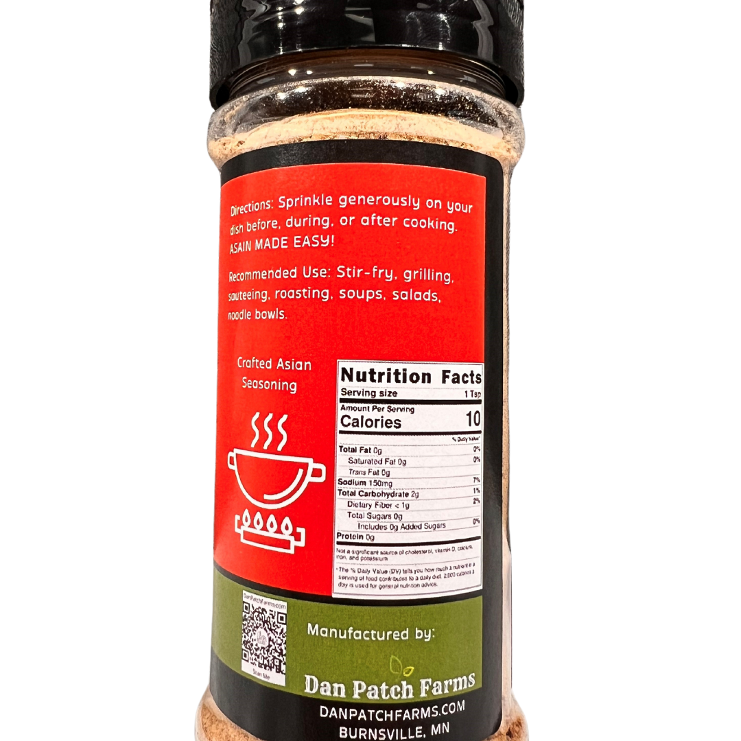 Uplift Seasoning Thai Blend, Asian Elevated by Dan Patch Farms Premium Flavor Spice Blend, Large Shaker